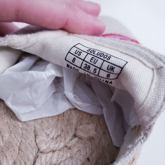 Soludos Tan Embroidered Tulip Espadrilles - Picture 7 of 7